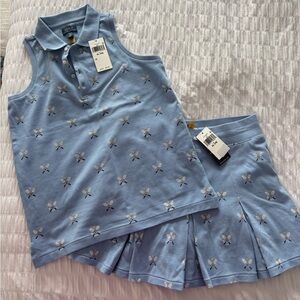 NWT Polo Ralph Lauren Tennis Skort and Sleeveless Polo